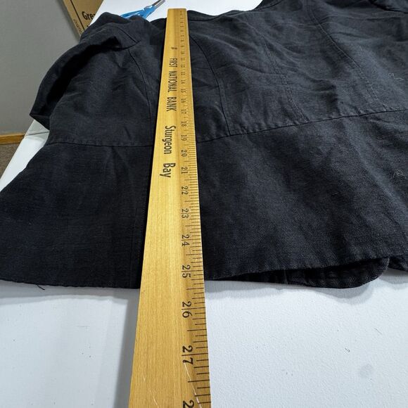 Vintage Covington collarless linen blend Lady blazer black Plus size 24 women - Picture 7 of 10